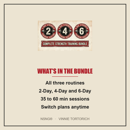 Vinnie's Strength Routines bundle plan at a glance