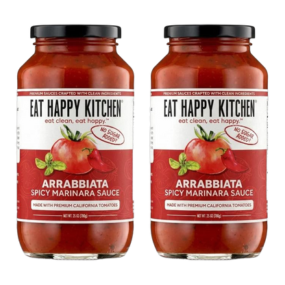 Eat Happy Kitchen Arrabbiata Spicy Marinara (Twin Pack) pasta sauce by Eat Happy Kitchen