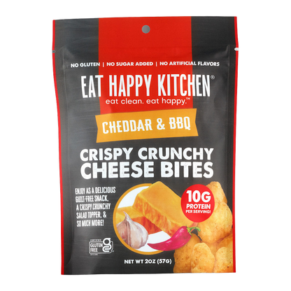 Eat Happy Kitchen cheddar_bbq cheese bites, transparent background