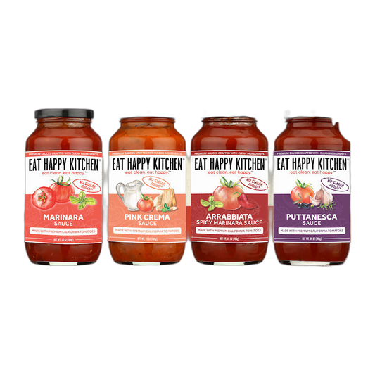 Gettin' Saucy Quad Pack (Get 4 Flavors) pasta sauce by Eat Happy Kitchen