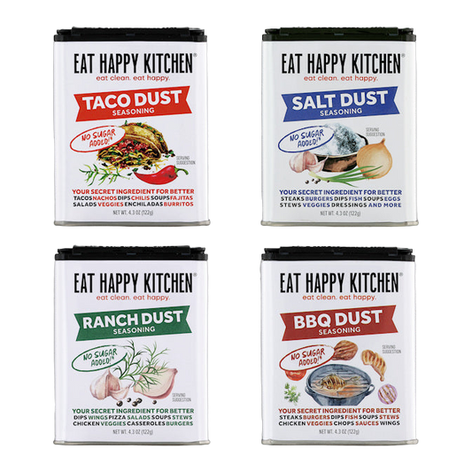 Spice Variety Pack (4 tins) seasoning by Eat Happy Kitchen