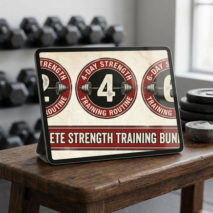 Vinnie's Strength Routines bundle on your tablet